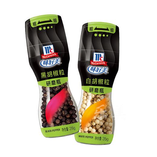 味好美研磨瓶白/黑胡椒粒/黑椒海盐/双椒海盐 商品图0