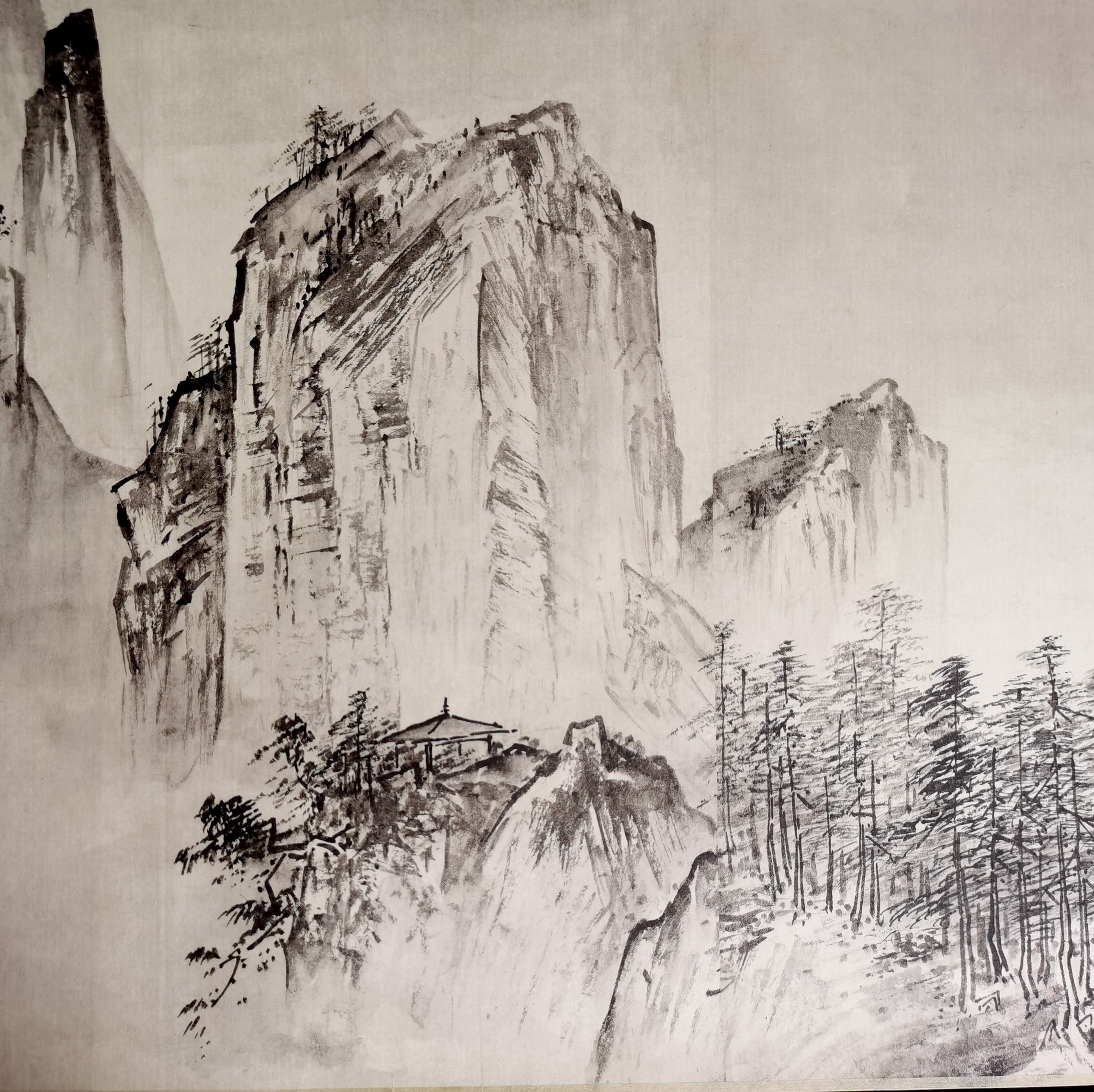【定制书画】（南宋）夏圭《溪山清远图》纸本 手卷 馆藏书画高仿复制艺术品（付款后28天内发货）