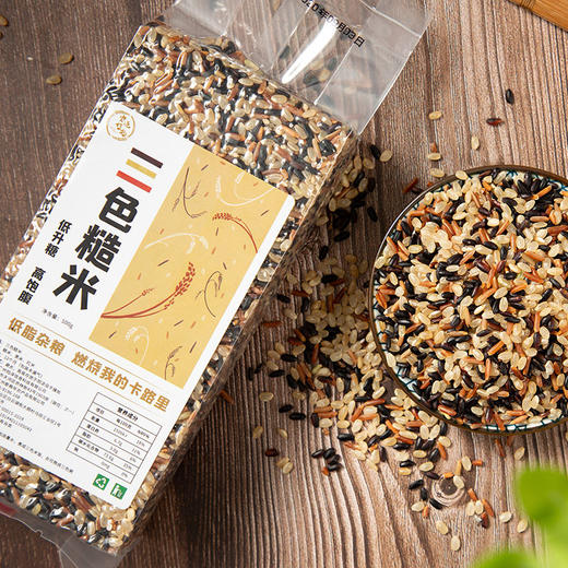农道好物丨三色糙米 全胚芽糙米 五谷杂粮 口感有嚼劲 商品图0