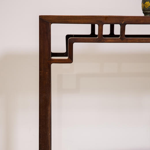 清代  红木罗锅枨矮老四面平香几 商品图1