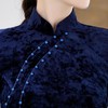 XL-2238日常改良中国风长款七分袖丝绒旗袍 商品缩略图2