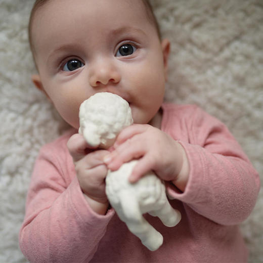 TIKIRI斯里兰卡婴儿莉娜小羊乳胶牙胶摇铃玩具 商品图0