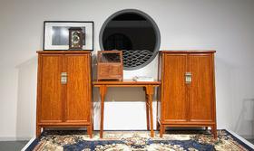 红桥红  家具严选  缅甸花梨（大果紫檀）  【125 圆角柜组合】