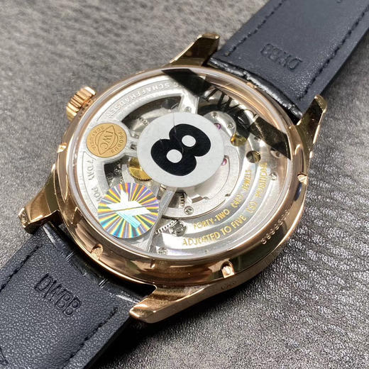 N万国IW504402真飞轮腕表！目前品质接近正品的陀飞轮手表。葡萄牙陀飞轮逆返系列  搭载订制版万国自主Cal．51900全自动真陀飞轮机芯，原装尺寸，直径44.2mm，厚度15.5 商品图11