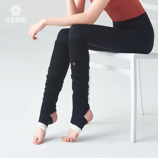 凡圣瑜伽保暖踩脚长筒羊毛袜FW005 商品图3