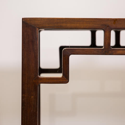 清代  红木罗锅枨矮老四面平香几 商品图2