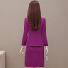 QYM-YJ-X801-Y短款西装外套职业套装连衣裙两件套 商品缩略图2