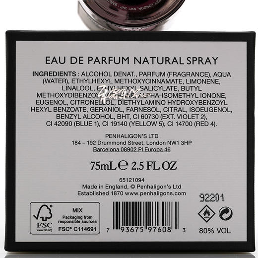 潘海利根 兽首猎犬 公爵先生的忙乱 Penhaligon's The Duke 小样正装 商品图3