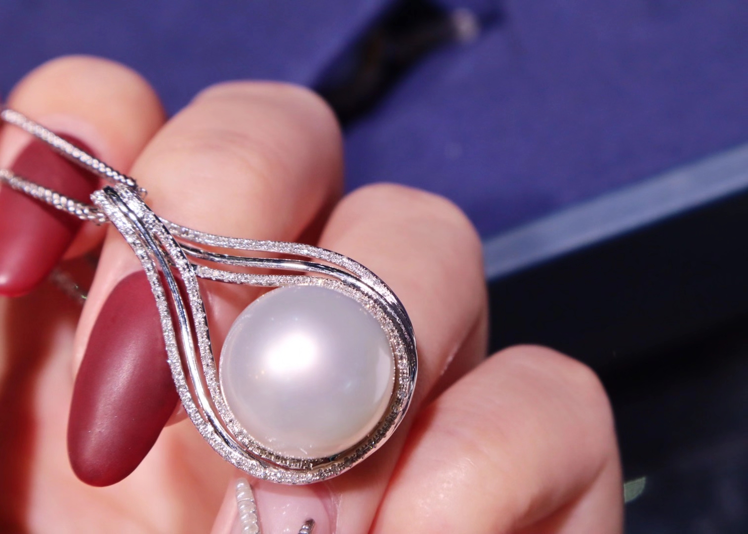 澳白珍珠吊坠可定制不可复制