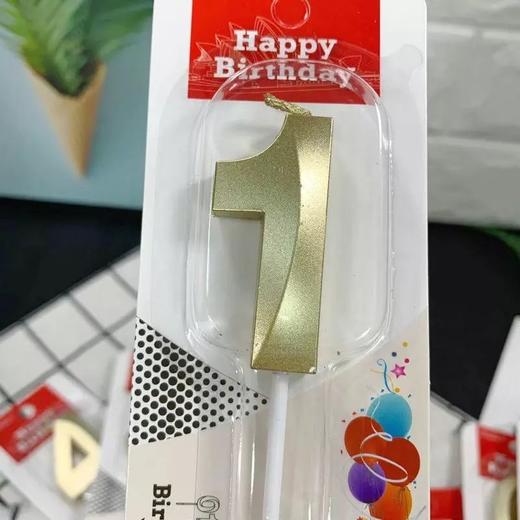 【金币兑换】高档金色数字蜡烛，不支持单独配送 商品图3