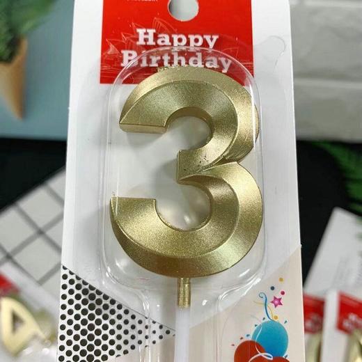 【金币兑换】高档金色数字蜡烛，不支持单独配送 商品图5