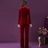 WXY-W-ANE-8537金丝绒西装两件套女时尚洋气百搭减龄套装 商品缩略图1