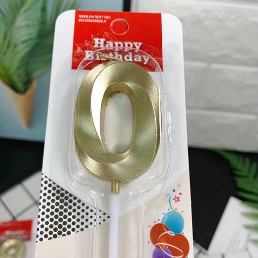 【金币兑换】高档金色数字蜡烛，不支持单独配送 商品图2