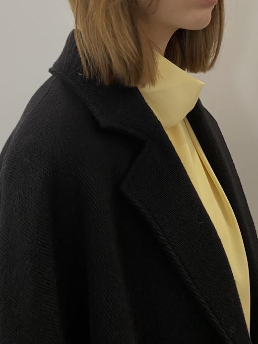 HIDEMI 鹅蛋黄缎面褶皱荡漾设计感顺滑感上衣 商品图7