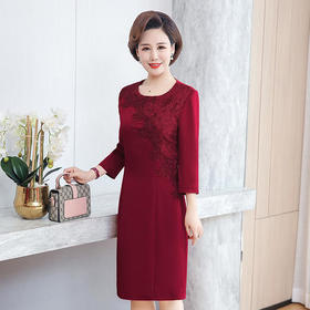 YCE-2017婚礼妈妈装大码高档连衣裙