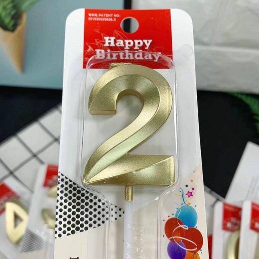 【金币兑换】高档金色数字蜡烛，不支持单独配送 商品图4