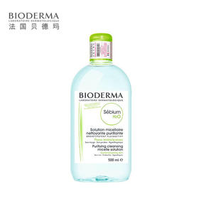 贝德玛 四合一净妍卸妆水/洁肤液 (绿盖) 舒缓 保湿 500ml效期27年10月瓶盖轻微破损