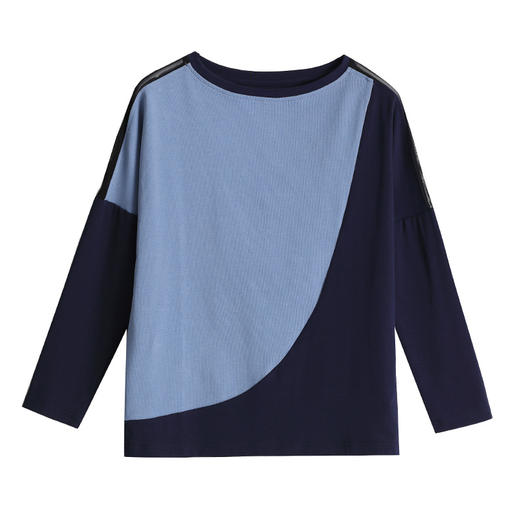 BSFS-TM9047女装大码宽松遮肚妈妈纯棉体桖打底衫 商品图4