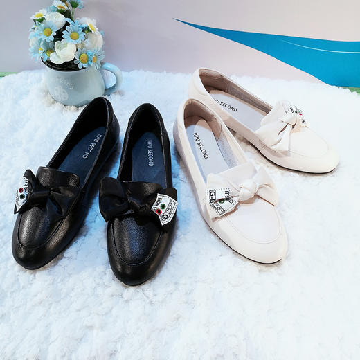 西村名物(iuiu second)牛皮内增跟舒适女鞋33051