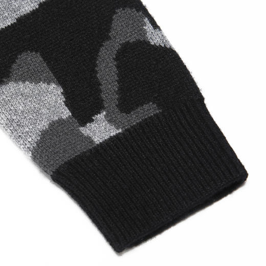 METTE羊绒世家童装男中大童100%山羊绒衫时尚迷彩半高领内搭针织毛衣 商品图4