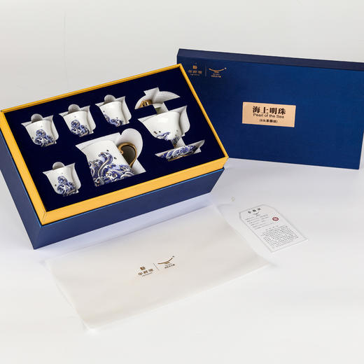 华祥苑 国瓷永丰源先生茶礼海上明珠 8头茶具套组 商品图0