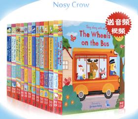 欧美经典欢唱童谣 英文原版 Sing Along With Me纸板机关操作 亲子互动必备 【2020新版 14册大全套 】】