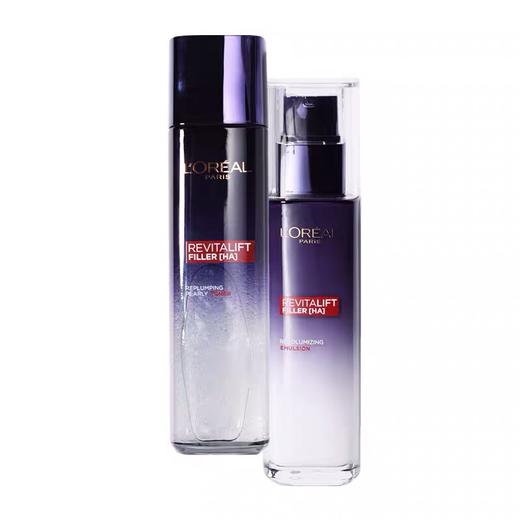 欧莱雅复颜玻尿酸水乳套装 持久补水保湿淡化细纹水乳 商品图4