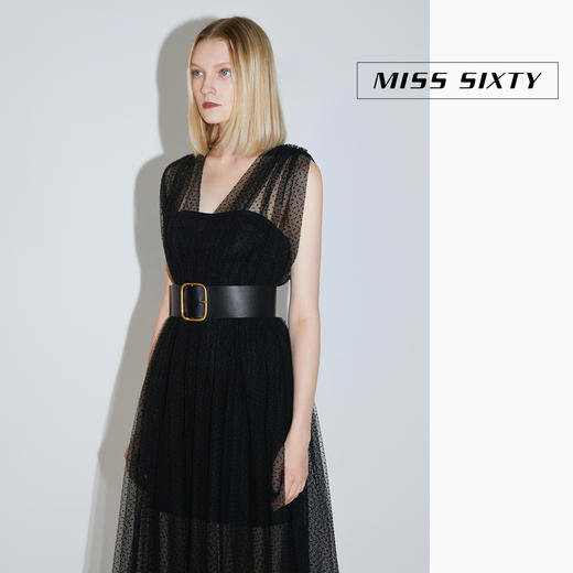 Miss Sixty2020秋季新款两件式网纱牛仔无袖连衣裙603DJ4440000 商品图2