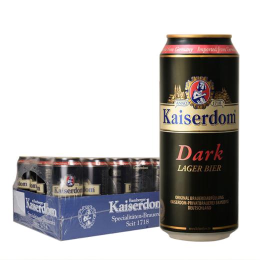 【德国】凯撒kaiserdom黑啤酒500ml*24罐整箱 商品图1