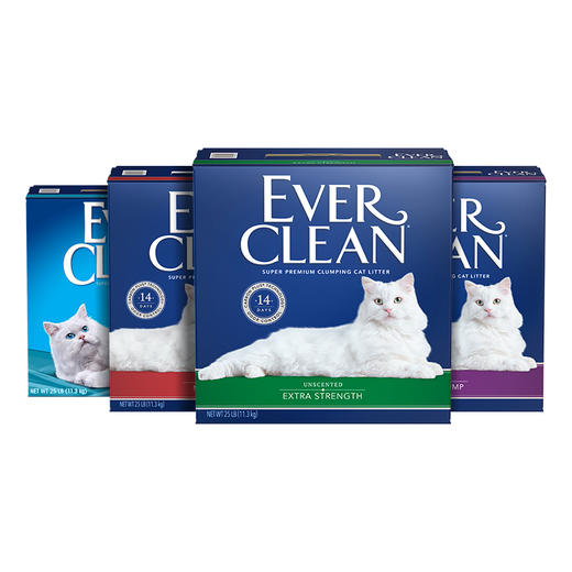 【拼团价】美国EverClean铂钻活性炭除臭膨润土矿石猫砂25磅11.3KG 商品图3
