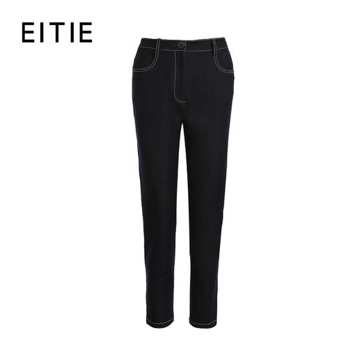 EITIE爱特爱春秋新款高腰气质通勤显瘦裤子6305001 商品图6