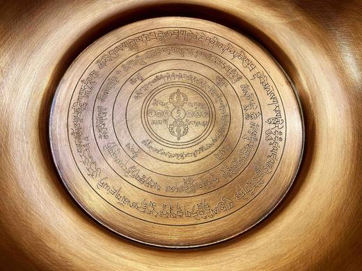 新款纯铜双耳焦烟咒轮烟供盘火供盘施食盘坛城火供香炉