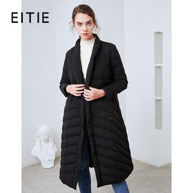 EITIE爱特爱秋冬新款宽松舒适百搭收腰显瘦薄款羽绒服外套女5811504