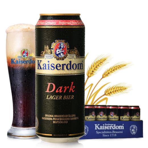 【德国】凯撒kaiserdom黑啤酒500ml*24罐整箱 商品图0