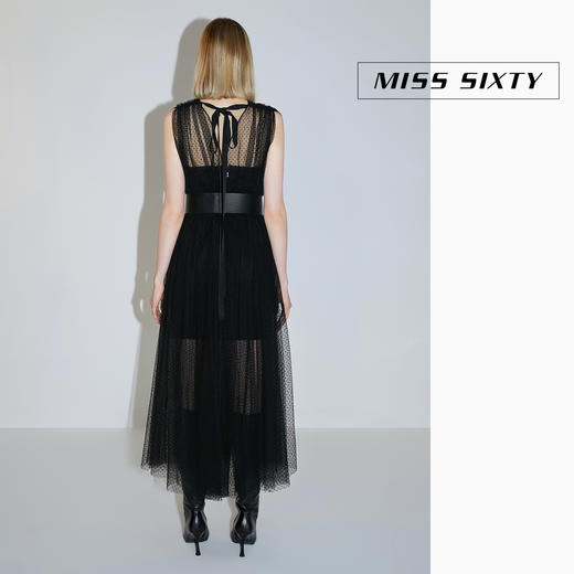 Miss Sixty2020秋季新款两件式网纱牛仔无袖连衣裙603DJ4440000 商品图1