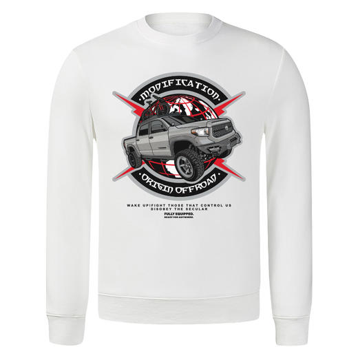 自由基地新款toyota坦途圆领套头卫衣秋冬休闲衫 NMT-1222 商品图3