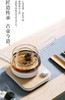 鸣盏煮茶器办公室小型全自动家用mini煮茶壶玻璃壶MZ-072T原木色 送4个玻璃杯 商品缩略图3