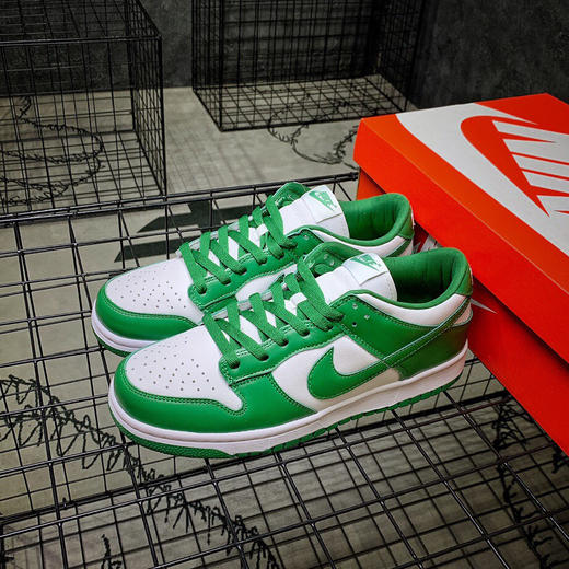 【nk dunk low 白绿】天猫正品 也叫环保配色 内置zoom气垫 随意对比