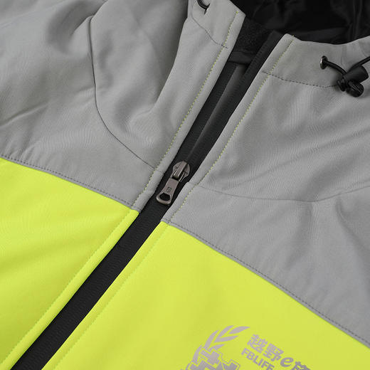 新款拼色抓绒软壳冲锋衣防风挡雨秋冬团队队服 NMJ-0308 商品图3