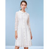 EITIE爱特爱秋季新款优雅气质蕾丝收腰百搭显瘦连衣裙女裙C2007562 商品缩略图5