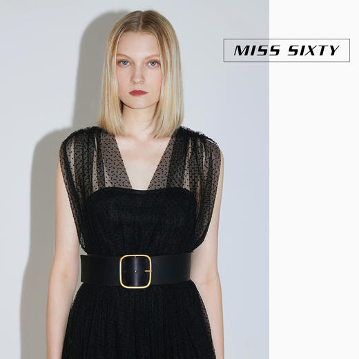 Miss Sixty2020秋季新款两件式网纱牛仔无袖连衣裙603DJ4440000 商品图0