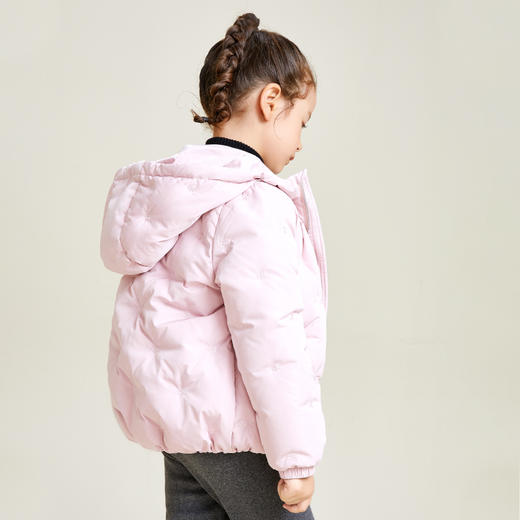 METTE童装女宝90白鹅绒加厚羽绒服2020年冬时尚连帽公主可爱外套 商品图2