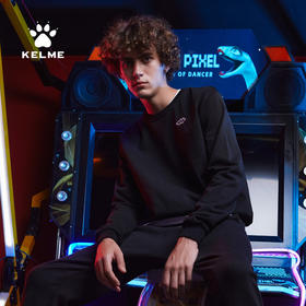 卡尔美情侣款圆领套头卫衣卫衣