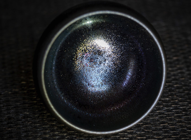 茶香记 禅定盏 刘学财建盏 七彩蛤蜊光 传统工艺 敞口盏 品茗杯
