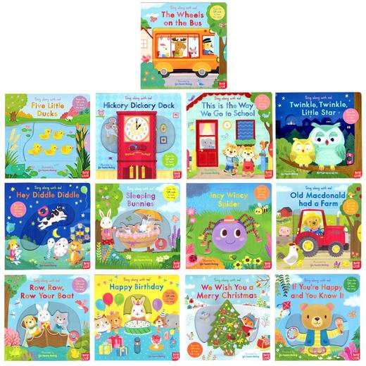 欧美经典欢唱童谣 英文原版 Sing Along With Me纸板机关操作 亲子互动必备 【2020新版 14册大全套 】】 商品图1
