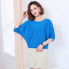 FCY-QQ57117#女装新款宽松纯色套头蝙蝠袖针织衫 商品缩略图2