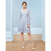 EITIE爱特爱秋季新款洋气格子翻领收腰显瘦连衣裙C20075102 商品缩略图1