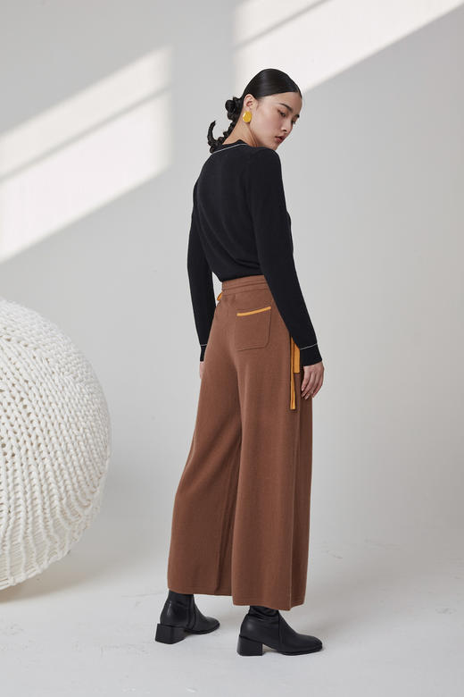  秋冬 圆领羊绒针织女套衫 SJF92W205N 商品图2