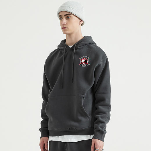 自由基地新款toyota坦途带帽套头卫衣抓绒保暖秋冬潮流帽衫NMT-1218 商品图2