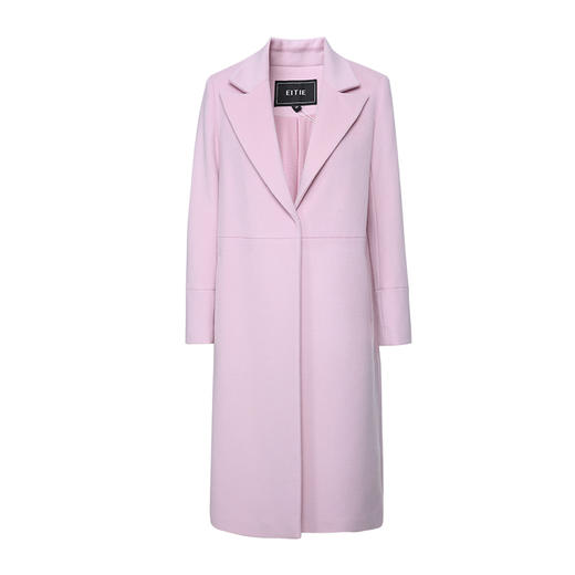 EITIE爱特爱女装秋款时尚气质翻领通勤显瘦直筒羊毛呢大衣女外套D2014507 商品图7